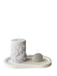 Aberto Design Glamour Candle 40ST - Conjunto de 3 Velas de Soya y Concreto